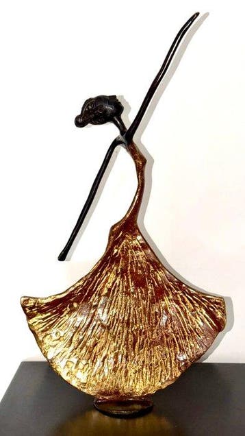 Abdoulaye Derme - sculptuur, “La Danseuse en mouvement”. -