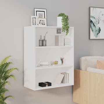 vidaXL Hangkast 69,5x32,5x90 cm wit, Verzenden, Nieuw
