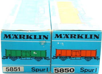 Märklin 1 - 5850 / 5851 - Wagon de marchandises pour trains, Hobby en Vrije tijd, Modeltreinen | Overige schalen, Nieuw