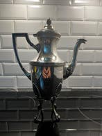 Service à thé et café (5) - Laiton argenté - Service à thé, Antiquités & Art