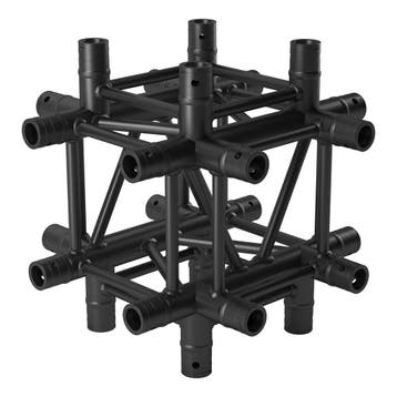 FORTEX FX34-C61 vierkant truss 6-weg kruis zwart, Verzenden