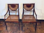 Stoel (2) - hard hout - Empire-stijl / Regence-stijl