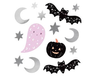 Halloween Stickers 4st, Verzenden, Nieuw