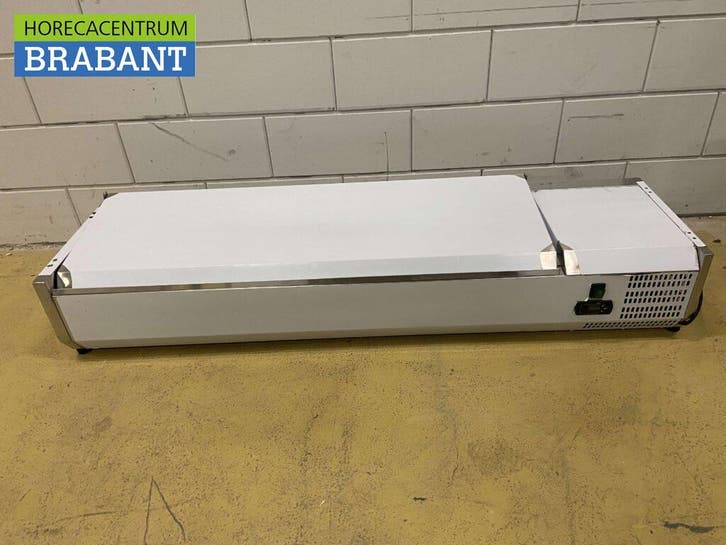 RVS Opzetvitrine Opzet koelvitrine saladière 5 x 1/3 en 1 x, Articles professionnels, Horeca | Équipement de cuisine, Enlèvement ou Envoi