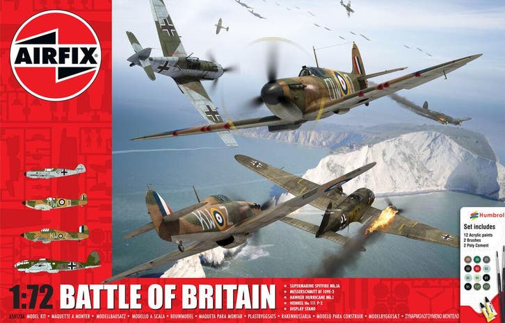 Airfix A50173A Battle of Britain Gift Set Schaal 1:72, Hobby en Vrije tijd, Modelbouw | Vliegtuigen en Helikopters, Nieuw, Overige merken