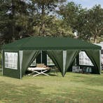 vidaXL Pop-up Feesttent 575 x 288 x 245 cm Groen, Verzenden, Nieuw