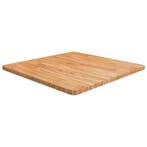 vidaXL Tafelblad vierkant 70x70x2,5cm massief eiken, Verzenden