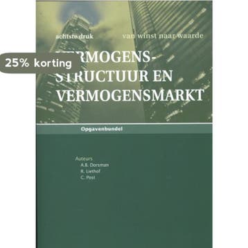 Vermogensstructuur en vermogensmarkt 9789079564569, Verzenden, A.B. Dorsman