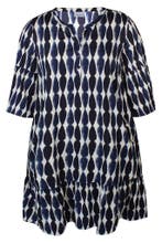 ZHENZI jurk Hana ruche randM=46-48Maat 46/48 (XL) of groter, Verzenden