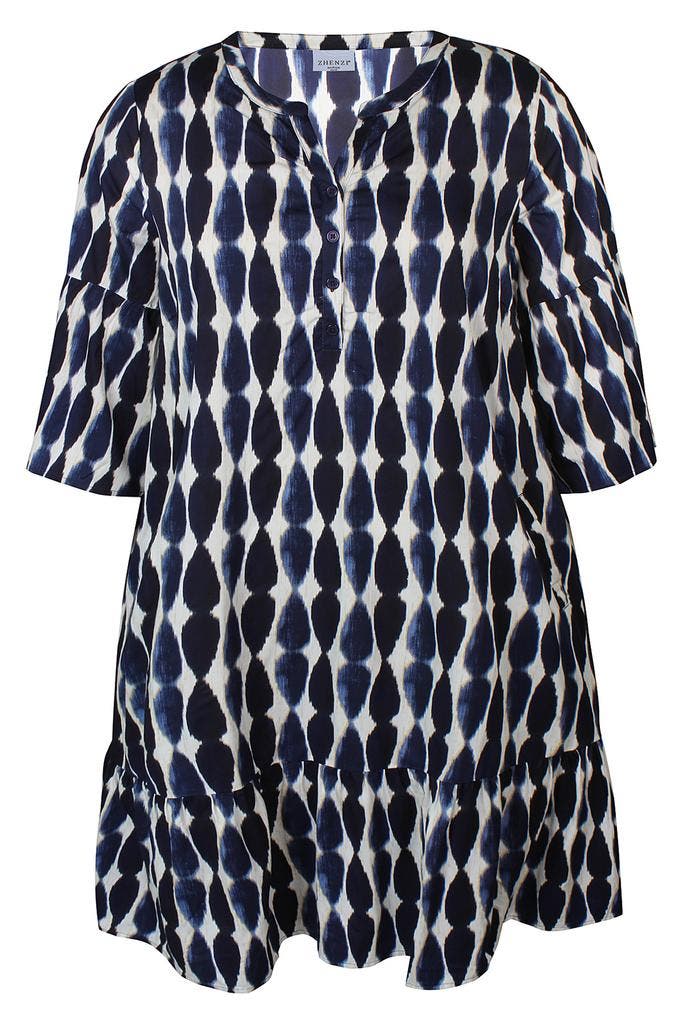 ZHENZI jurk Hana ruche randM=46-48Maat 46/48 (XL) of groter, Vêtements | Femmes, Robes, Envoi