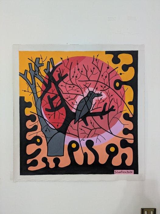 Stanislav Silantiev - Warm evening in Emilia Romagna XL NO, Antiek en Kunst, Kunst | Schilderijen | Modern