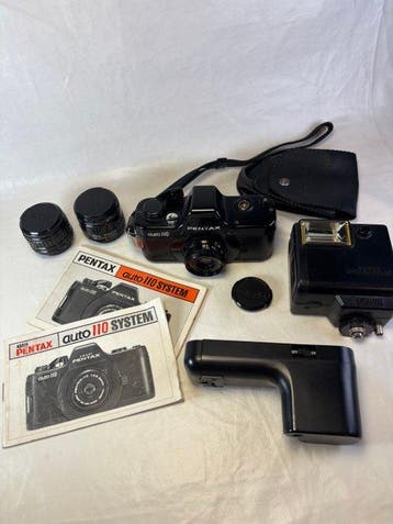 Pentax Auto 110 set + Pan Focus 2.8/18 mm lens Caméra, Nieuw