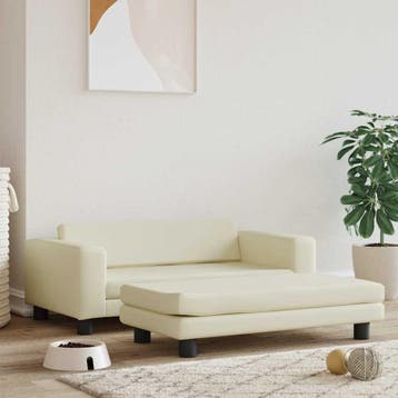 vidaXL Hondenmand met verlengstuk 100x50x30 cm kunstleer, Dieren en Toebehoren, Honden-accessoires, Verzenden, Nieuw