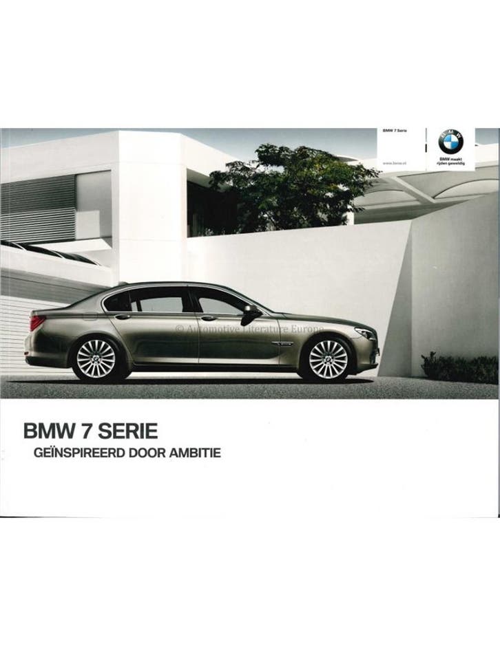 2009 BMW 7 SERIE BROCHURE NEDERLANDS, Boeken, Auto's | Folders en Tijdschriften