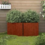 vidaXL Plantenbakken 2 st 42x40x39 cm cortenstaal, Verzenden, Nieuw