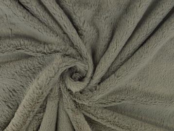 10 meter zachte bont - zilvergrijs - Pluche stoffen, Verzenden, 120 cm of meer, Polyester, Grijs