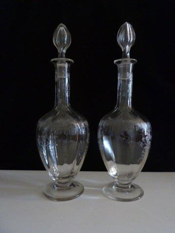 Karaf (2) - Kristal - Karafes en kristal
