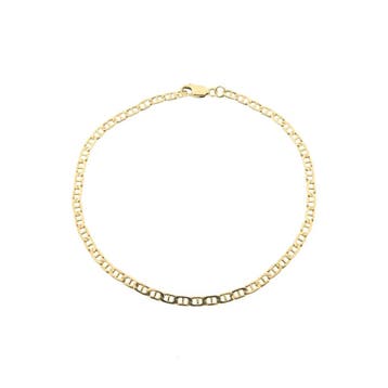 Gouden marineschakel armband (Schakelarmband), Ophalen of Verzenden, Gebruikt, Goud, Goud