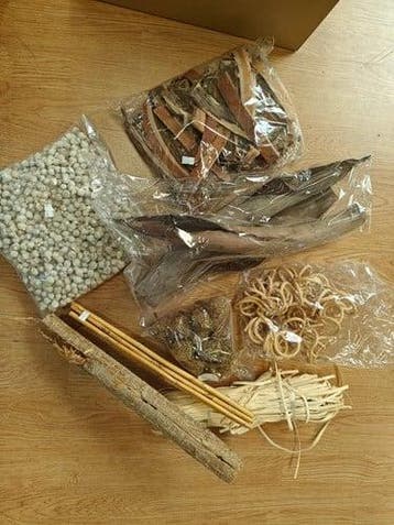 Mysterybox natuurlijke EN bloemschik en decoratiematerialen, Nieuw