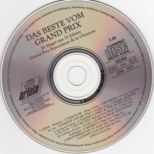 Various – Das Beste Vom Grand Prix 26 Sieger (2CD, 2000), Cd's en Dvd's, Cd's | Pop, Gebruikt, Verzenden