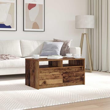vidaXL Salontafel Oudhout 90 x 50 x 45 cm Bewerkt hout, Verzenden