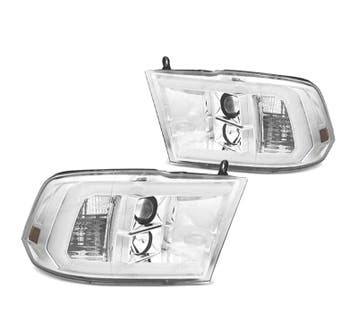 PHARES DODGE RAM 09-18 FEUX DIURNES 09-18 CHROMÉ, Verzenden