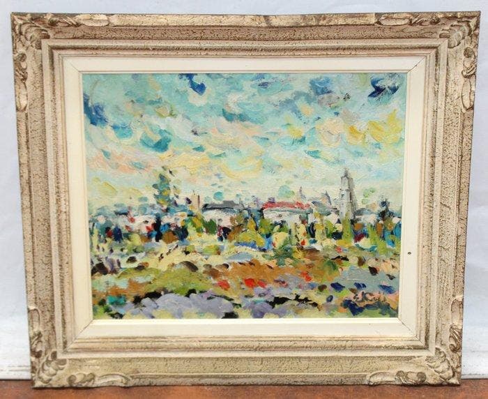 Eiji Kaji (1941) - Paisaje, Antiek en Kunst, Kunst | Schilderijen | Klassiek
