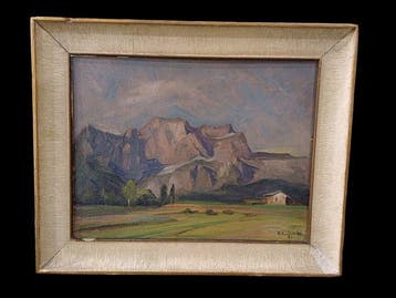 Plinio Colombi (1873-1951), Attribuito a - Paesaggio, Antiek en Kunst