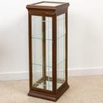 Vitrinekast - vloerstaande kolom - Hout, Glas - spiegelglas