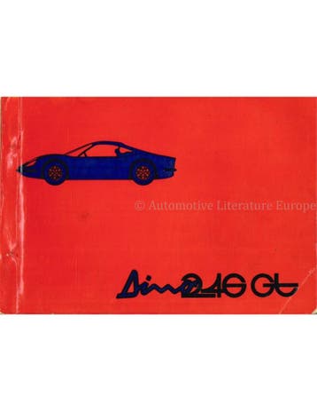 1972 FERRARI DINO 246GT ONDERDELENHANDBOEK 68/72