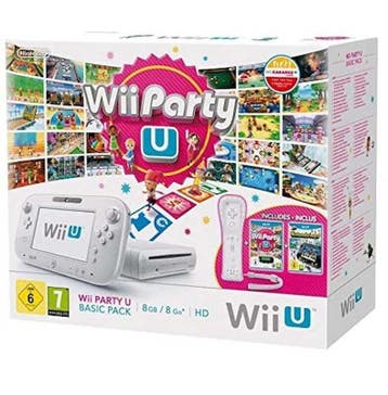 Wii U Console 8GB Wit + Gamepad (Wii Party U Basic Pack), Ophalen of Verzenden, Zo goed als nieuw
