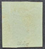France 1854 - Napoléon III non dentelé, 5 c. vert, signé, Postzegels en Munten, Gestempeld