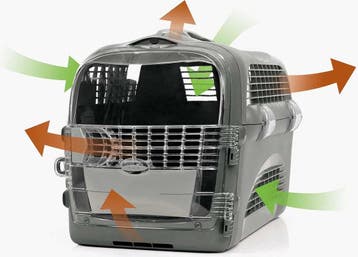 Cat It CA Cabrio Transportbox blauw Roze, Animaux & Accessoires, Bacs à litière, Verzenden