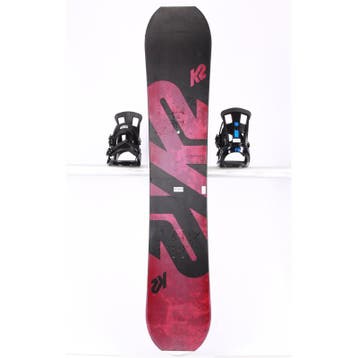 150 155 160 snowboard K2 EST. 87, black/red, p-tex topsheet,, Verzenden