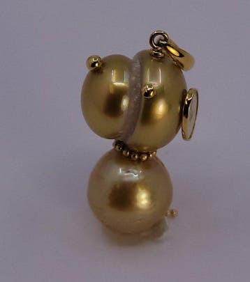 Ketting met hanger - 18 karaat Geel goud, Diep gouden