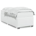 vidaXL Boxspring met matras kunstleer wit 90x200 cm, Verzenden, Nieuw