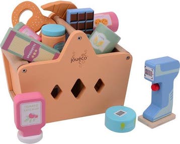 Jouéco - Winkelmand met boodschappen én scanner - 17.3 cm, Verzenden, Nieuw