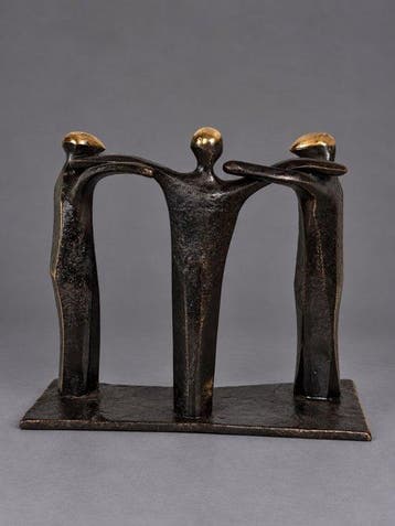 BOUD CEYSENS - Beeld, Verbondenheid - 14.2 cm - Brons - 2014