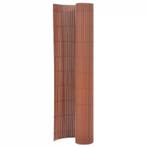 vidaXL Tuinafscheiding dubbelzijdig 110x400 cm bruin, Verzenden