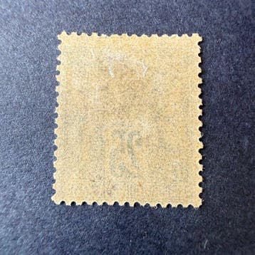 Frankrijk - Yvert 79 Sage 25c bleu in nieuw * met, Gestempeld