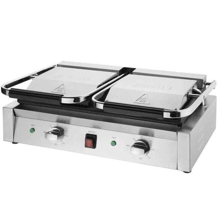 Contact-/Paninigrill | BISTRO | Dubbel | Gegroefd Oppervlak, Articles professionnels, Horeca | Équipement de cuisine, Envoi