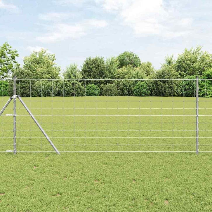 vidaXL Grond Fix Gelast Draadhek 50 x 1 m Gegalvaniseerd, Tuin en Terras, Tuinhekken en Hekwerk, Nieuw, Verzenden