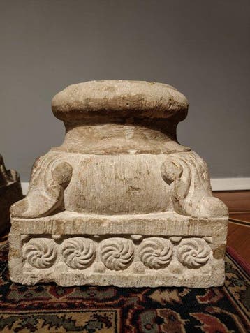 Bases de colonnes en pierre - Pierre - Inde - XIXe siècle