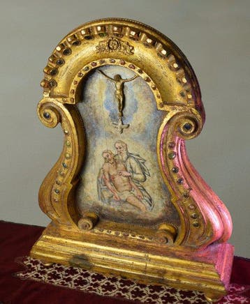 Barok Altaar - Hout - 1850-1900 - Devotioneel - Geen, Antiek en Kunst