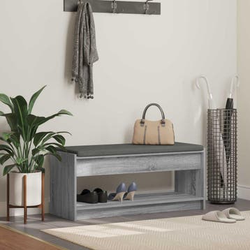 vidaXL Hallenbank Grijze Sonoma 103 x 38 x 45 cm, Verzenden, Nieuw