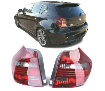 FEUX ARRIÈRE BMW E81 E87 LCI 07-11 ROUGE FUMÉ, Verzenden