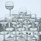 Val Saint Lambert - Verre à vin (11) - Davos - Cristal -