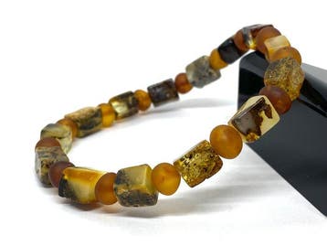 Herfstakkoorden - Meertoonig Baltisch amber armband - Unisex