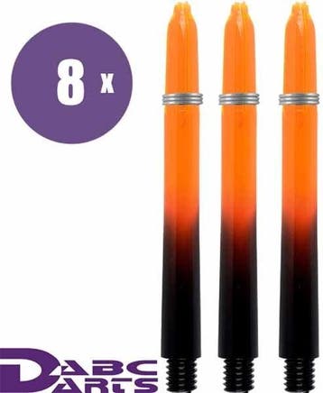 ABC Darts – Black Vision Oranje - Short - 8 sets, Ophalen of Verzenden, Nieuw, Shafts