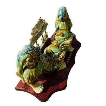 Guardian Lion (Shisa / Foo Dog) Ceramic Sculpture with